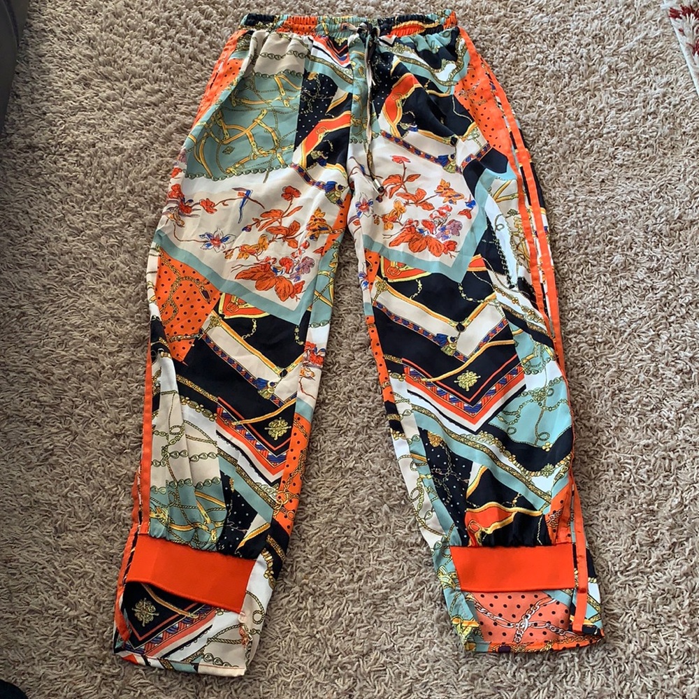 Why Dress Multicolored Women’s Jogger Pants Size M Neon Streetwear